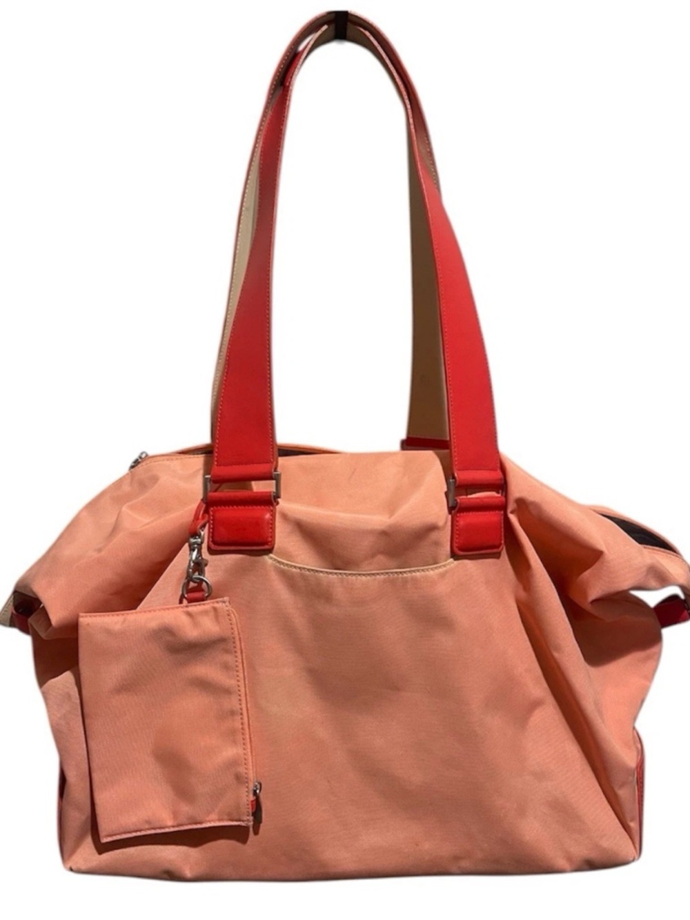 Tumi Peach Large Travel Bag- Overnight Bag With Pouch